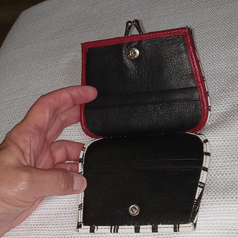 Brighton Plaid Heart Wallet - Red and Black - Picture 4 of 5